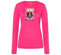 super.natural - Women's Crazy Mouse L/S - Maglia merino XL rosa/ various