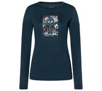 super.natural - Women's Crazy Mouse L/S - Maglia merino XS blu/ various