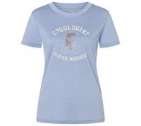 super.natural - Women's Cycologist Bio Jersey Tee - Maglia merino M blu/ mountain trail