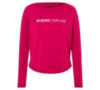 super.natural - Women's Everyday Crew - Maglia a manica lunga XS fuchsia