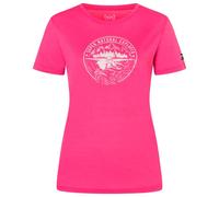 super.natural - Women's Exploring Tee - Maglia merino M rosa/bianco