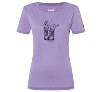 super.natural - Women's Flower Boots Tee - Maglia merino XL lilla