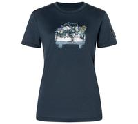 super.natural - Women's Flower Delivery Bio Jersey Tee - Maglia merino XS blu