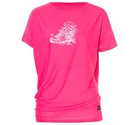 super.natural - Women's Flower Sneakers Loose Tee - Maglia merino L fuchsia