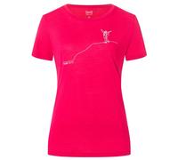 super.natural - Women's Gipfelglück Tee - Maglia merino L fuchsia