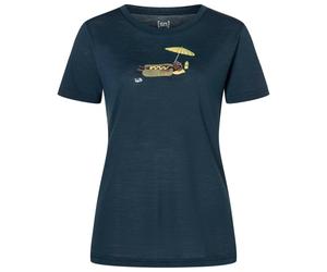 super.natural - Women's Hot Dog Tee - Maglia merino XS blu/ various