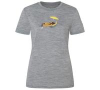 super.natural - Women's Hot Dog Tee - Maglia merino XS grigio/ various