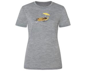 super.natural - Women's Hot Dog Tee - Maglia merino XS grigio/ various