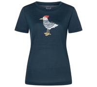 super.natural - Women's Johnny Tee - Maglia merino L blu/ various