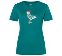 super.natural - Women's Johnny Tee - Maglia merino XL pacific / various