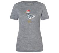 super.natural - Women's Johnny Tee - Maglia merino XS grigio/ various