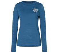 super.natural - Women's Little Heartwood L/S - Maglia a manica lunga L blu