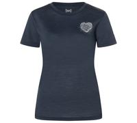 super.natural - Women's Little Heartwood Tee - Maglia merino M blu
