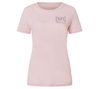 super.natural - Women's Logo Lines Bio Jersey Tee - Maglia merino S fuchsia