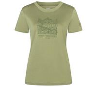 super.natural - Women's Mountain Lovers Bio Jersey Tee - Maglia merino M sage / leaf melange