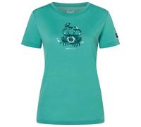 super.natural - Women's Mrs Crab Tee - Maglia merino S verde/ various