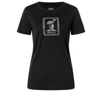 super.natural - Women's Palm Island Bio Jersey Tee - Maglia merino S nero/grigio
