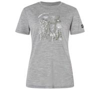 super.natural - Women's Rock Flowers Tee - Maglia merino XS grigio