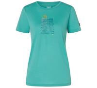 super.natural - Women's Sea Line Tee - Maglia merino XS verde/ various