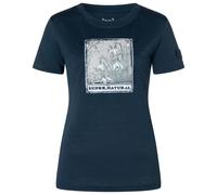 super.natural - Women's Snodrops Bio Jersey Tee - Maglia merino M blu/ various