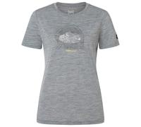 super.natural - Women's Tent View Tee - Maglia merino L grigio/ various