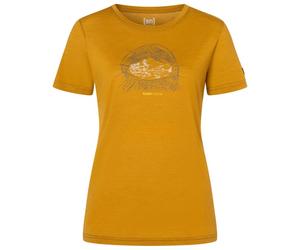 super.natural - Women's Tent View Tee - Maglia merino M dried tobacco / various