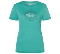 super.natural - Women's Tent View Tee - Maglia merino S verde/ various