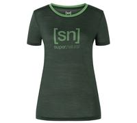 super.natural - Women's The Essential Logo Tee - Maglia merino M verde