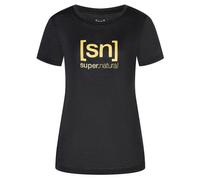 super.natural - Women's The Essential Logo Tee - Maglia merino S nero
