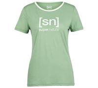super.natural - Women's The Essential Logo Tee - Maglia merino S verde