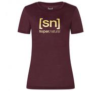 super.natural - Women's The Essential Logo Tee - Maglia merino XS rosso