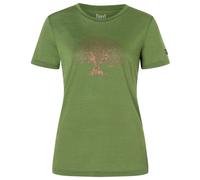 super.natural - Women's Tree of Knowledge Tee - Maglia merino XL olivia