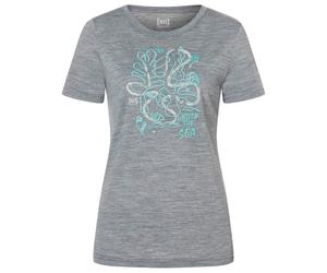 super.natural - Women's Under The Sea Tee - Maglia merino M grigio/ various