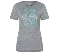 super.natural - Women's Under The Sea Tee - Maglia merino XL grigio/ various