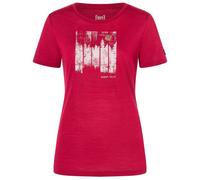 super.natural - Women's Wonder Wald Tee - Maglia merino XL rosso/ various
