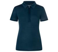 super.natural - Women's Zip Polo - Maglia merino XL blu