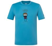 super.natural - Wood Crafti Tee - Maglia merino M blu