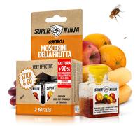 Super Ninja Trappola Moscerini Frutta per Interni 2 Pezzi trappola per moscerini