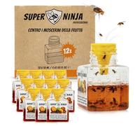 Super Ninja Trappola per Moscerini della Frutta da Interno, 12 Pezzi