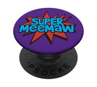Super Nonna Comic Book Hero Tshirt - Super MeeMaw PopSockets PopGrip Adesivo