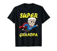 Super Nonno Divertente Supereroe Nonno Maglietta