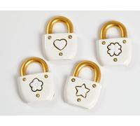 SUPER OFFERTA 24 PZ Calamita LUCCHETTO resina 5 cm BOMBONIERA 13UG