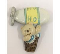 SUPER OFFERTA 36 PZ Calamita DIRIGIBILE ORSETTO celeste BOMBONIERA 10CC
