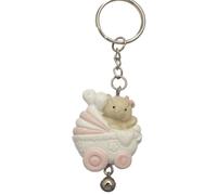 SUPER OFFERTA 48 PZ Portachiavi resina ORSETTO ROSA bomboniera 10BR