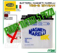 SUPER OFFERTA 5 CINQUE BATTERIE MAGNETI MARELLI YB9-B 12V 9AH SPUNTO 130A MOTO