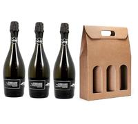 SUPER OFFERTA BOX IN CARTONE 3 BOTTIGLIE ! ! ! Conegliano Valdobbiadene Prosecco Superiore D.O.C.G. Extra Dry -Le Casere- Storica Eccellenza Italiana ! Ottima Idea Regalo !