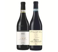 SUPER OFFERTA | Box Vini Rossi Degustazione | Barolo DOCG 2021 e Amarone della Valpolicella DOCG 2021 | Confezione da 2 Bottiglie di Vini Rossi Pregiati Italiani