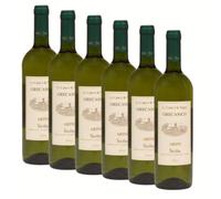 Super Offerta | Vino Bianco Grecanico Terre Siciliane IGT | Gusto Ricco e Profumo Fruttato| Confezione con 6 Bottiglie da 750 ml | Idea Regalo