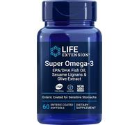 Super Omega-3 EPA/DHA con lignani di sesamo ed estratto di oliva - 60 softgel rivestiti enterici