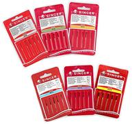 SUPER Pack 30 Aghi per Macchine da Cucire Singer 60, 70, 80, 90, 100, 110 Universale e Cotone